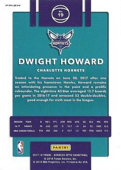 2017-18 Donruss Optic - Holo #19 Dwight Howard Back