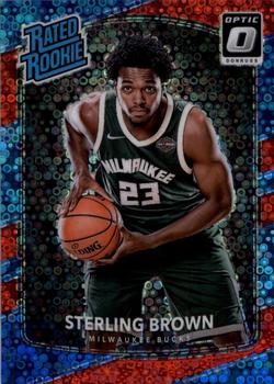 2017-18 Donruss Optic - Fast Break Red #165 Sterling Brown Front