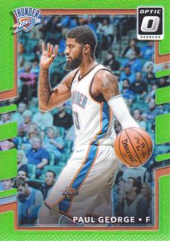 2017-18 Donruss Optic - Lime Green #102 Paul George Front