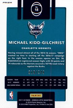 2017-18 Donruss Optic - Premium Box Set #18 Michael Kidd-Gilchrist Back
