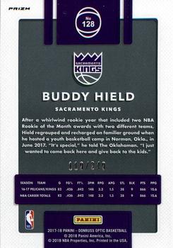 2017-18 Donruss Optic - Premium Box Set #128 Buddy Hield Back