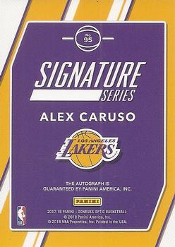 2017-18 Donruss Optic - Signature Series #95 Alex Caruso Back