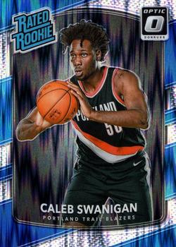 2017-18 Donruss Optic - Rated Rookie Shock #175 Caleb Swanigan Front