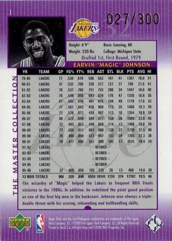 2000 Upper Deck Lakers Master Collection #I Magic Johnson Back