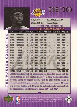 2000 Upper Deck Lakers Master Collection #II Wilt Chamberlain Back