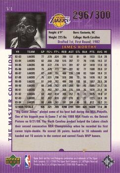 2000 Upper Deck Lakers Master Collection #VI James Worthy Back