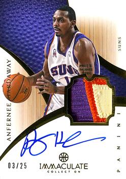2012-13 Panini Immaculate Collection - Rookie Autographed Patches Basketball Veteran Variations #187 Anfernee Hardaway Front