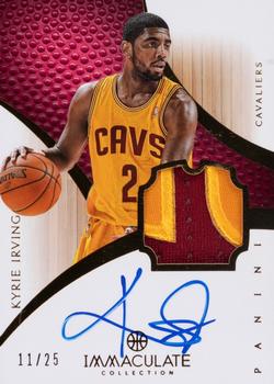 2012-13 Panini Immaculate Collection - Rookie Autographed Patches Basketball Veteran Variations #187 Kyrie Irving Front