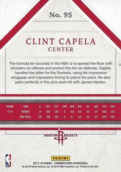 2017-18 Panini Cornerstones #95 Clint Capela Back