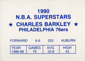 1990 N.B.A. Superstars (Blue Back) (unlicensed) #NNO Charles Barkley Back