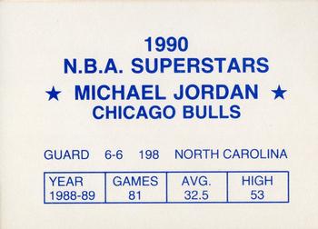 1990 N.B.A. Superstars (Blue Back) (unlicensed) #NNO Michael Jordan Back