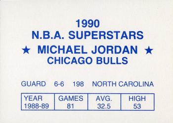 1990 N.B.A. Superstars (Blue Back) (unlicensed) #NNO Michael Jordan Back