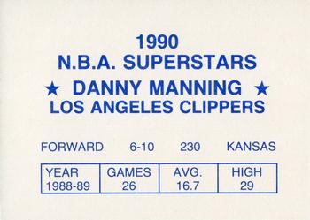 1990 N.B.A. Superstars (Blue Back) (unlicensed) #NNO Danny Manning Back
