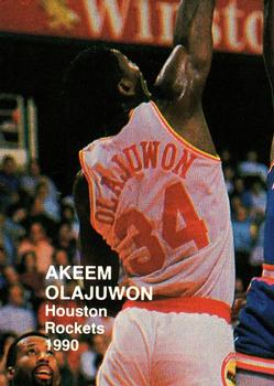 1990 N.B.A. Superstars (Blue Back) (unlicensed) #NNO Akeem Olajuwon Front