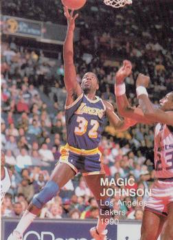 1990 N.B.A. Superstars (Black Back) (unlicensed) #NNO Magic Johnson Front