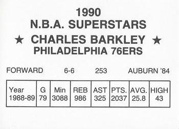 1990 N.B.A. Superstars (Black Back) (unlicensed) #NNO Charles Barkley Back
