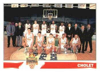 1994-95 Panini LNB (France) #141 Cholet (Roster) Front
