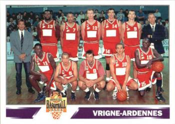 1994-95 Panini LNB (France) #183 Vrigne-Ardennes (Roster) Front