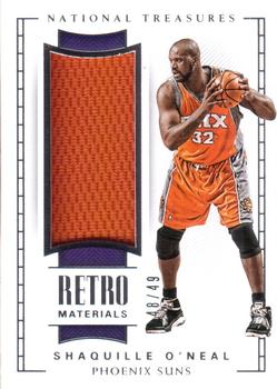 2017-18 Panini National Treasures - Retro Materials #RM-1 Shaquille O'Neal Front