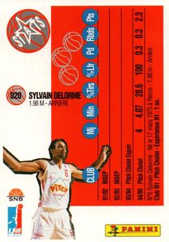 1995-96 Panini LNB (France) #20 Sylvain Delorme Back
