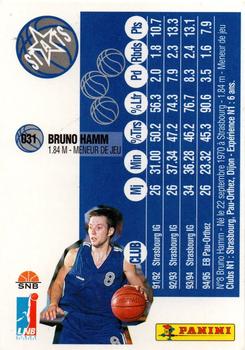 1995-96 Panini LNB (France) #31 Bruno Hamm Back