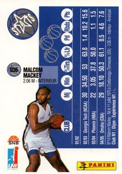 1995-96 Panini LNB (France) #36 Malcom Mackey Back
