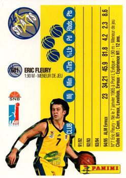 1995-96 Panini LNB (France) #41 Eric Fleury Back