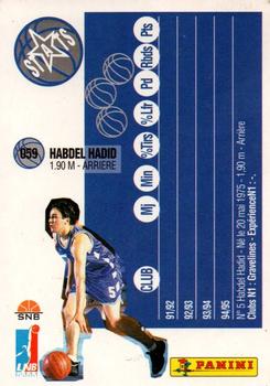 1995-96 Panini LNB (France) #59 Abdel Hadid Back