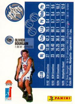 1995-96 Panini LNB (France) #108 Olivier Bourgain Back