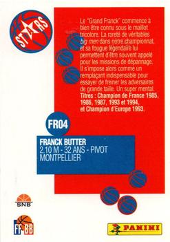 1995-96 Panini LNB (France) - Joueurs France / Equipes France #FR04 Frank Butter Back