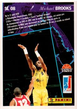 1994-95 Panini LNB (France) - Season Leaders #SL08 Michael Brooks Back