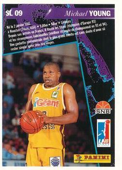 1994-95 Panini LNB (France) - Season Leaders #SL09 Michael Young Back