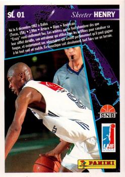 1994-95 Panini LNB (France) - Season Leaders #SL01 Skeeter Henry Back
