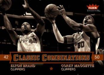 2004-05 Fleer Tradition - Classic Combinations #8 CC Elton Brand / Corey Maggette Front