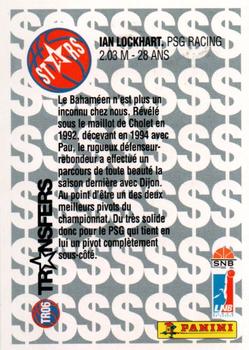1995-96 Panini LNB (France) - Transferts #TR06 Ian Lockhart Back
