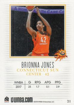 2018 Rittenhouse WNBA #21 Brionna Jones Back
