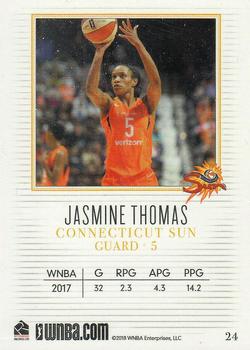 2018 Rittenhouse WNBA #24 Jasmine Thomas Back
