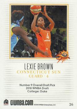 2018 Rittenhouse WNBA #26 Lexie Brown Back