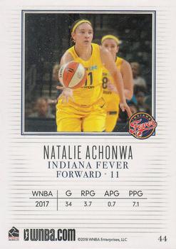 2018 Rittenhouse WNBA #44 Natalie Achonwa Back