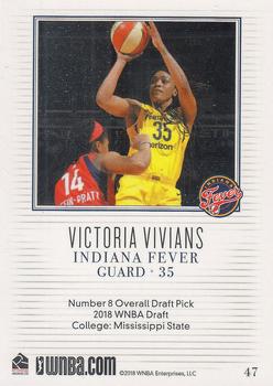 2018 Rittenhouse WNBA #47 Victoria Vivians Back