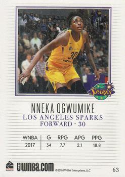 2018 Rittenhouse WNBA #63 Nneka Ogwumike Back