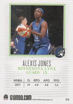 2018 Rittenhouse WNBA #66 Alexis Jones Back