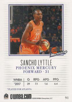2018 Rittenhouse WNBA #91 Sancho Lyttle Back