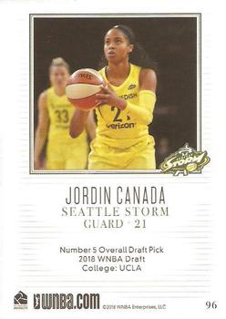 2018 Rittenhouse WNBA #96 Jordin Canada Back