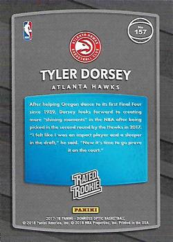 2017-18 Donruss Optic - Red and Yellow #157 Tyler Dorsey Back