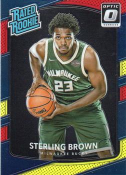 2017-18 Donruss Optic - Red and Yellow #165 Sterling Brown Front