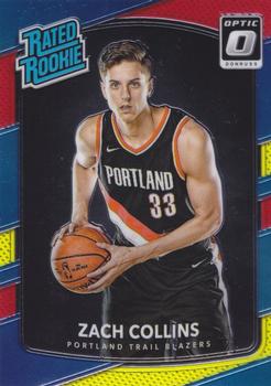 2017-18 Donruss Optic - Red and Yellow #191 Zach Collins Front