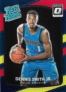 2017-18 Donruss Optic - Red and Yellow #192 Dennis Smith Jr. Front