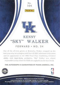2016-17 Panini Immaculate Collection Collegiate - Autographs #104 Kenny 