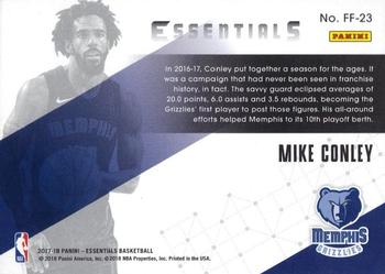 2017-18 Panini Essentials - Franchise Foundations #FF-23 Mike Conley Back